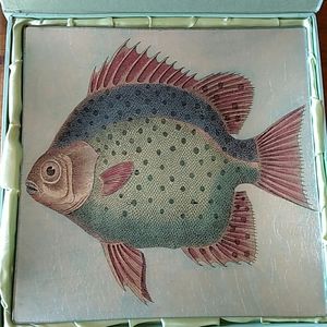 Studio Z by Prima Donna Fish Glass Platter 11 3/4"
